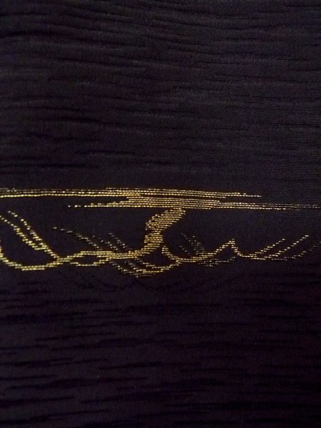 画像8: N0920X Mint  女性用 羽織  シルク(正絹)   黒, 草 【中古】 【USED】 【リサイクル】 ★★★★☆ (8)