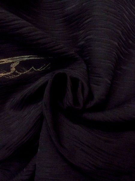 画像12: N0920X Mint  女性用 羽織  シルク(正絹)   黒, 草 【中古】 【USED】 【リサイクル】 ★★★★☆ (12)