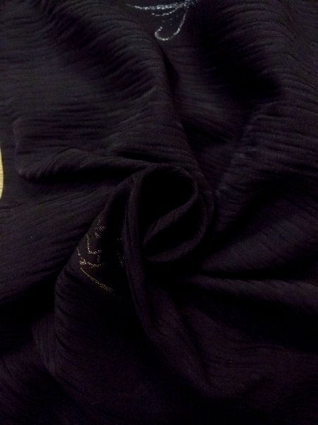 画像13: N0920X Mint  女性用 羽織  シルク(正絹)   黒, 草 【中古】 【USED】 【リサイクル】 ★★★★☆ (13)