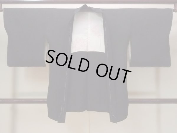 画像1: N0920Y Mint  女性用 羽織  シルク（正絹）   黒,  【中古】 【USED】 【リサイクル】 ★★★★☆ (1)