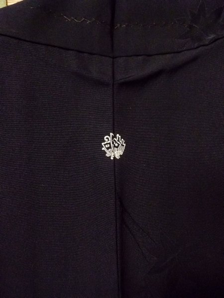 画像3: N0920Y Mint  女性用 羽織  シルク(正絹)   黒,  【中古】 【USED】 【リサイクル】 ★★★★☆ (3)