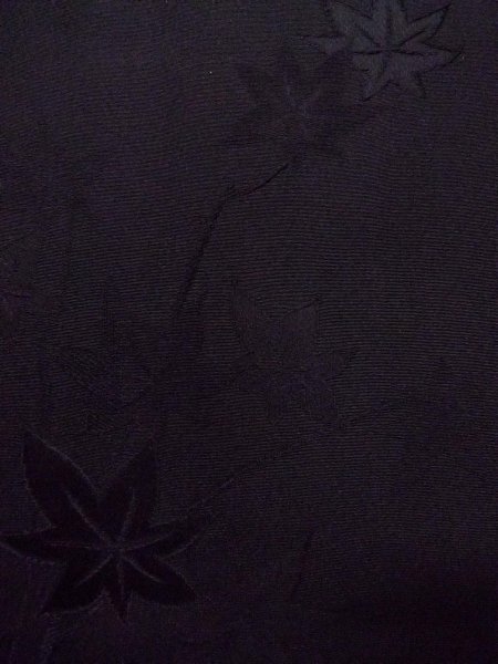 画像6: N0920Y Mint  女性用 羽織  シルク(正絹)   黒,  【中古】 【USED】 【リサイクル】 ★★★★☆ (6)