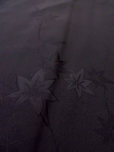 画像9: N0920Y Mint  女性用 羽織  シルク(正絹)   黒,  【中古】 【USED】 【リサイクル】 ★★★★☆ (9)