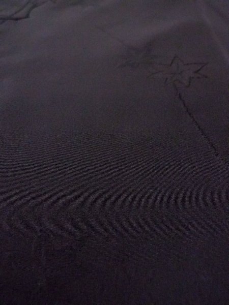 画像11: N0920Y Mint  女性用 羽織  シルク(正絹)   黒,  【中古】 【USED】 【リサイクル】 ★★★★☆ (11)