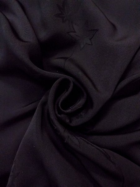 画像12: N0920Y Mint  女性用 羽織  シルク(正絹)   黒,  【中古】 【USED】 【リサイクル】 ★★★★☆ (12)