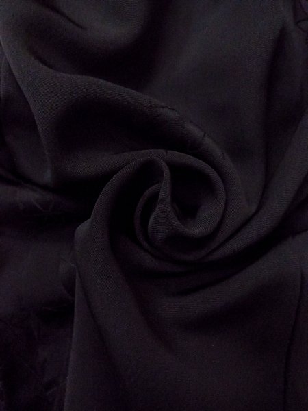 画像13: N0920Y Mint  女性用 羽織  シルク(正絹)   黒,  【中古】 【USED】 【リサイクル】 ★★★★☆ (13)