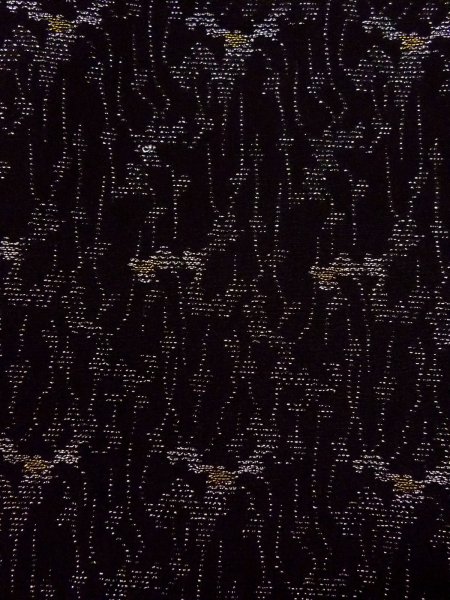 画像8: N0920Z Mint  女性用 羽織  シルク(正絹)   黒, 抽象的模様 【中古】 【USED】 【リサイクル】 ★★★★☆ (8)