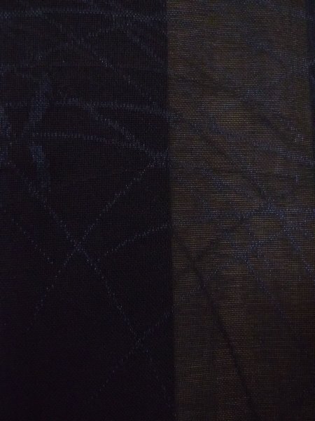 画像7: N0921A  女性用 羽織  シルク(正絹)   黒, 花 【中古】 【USED】 【リサイクル】 ★★★☆☆ (7)