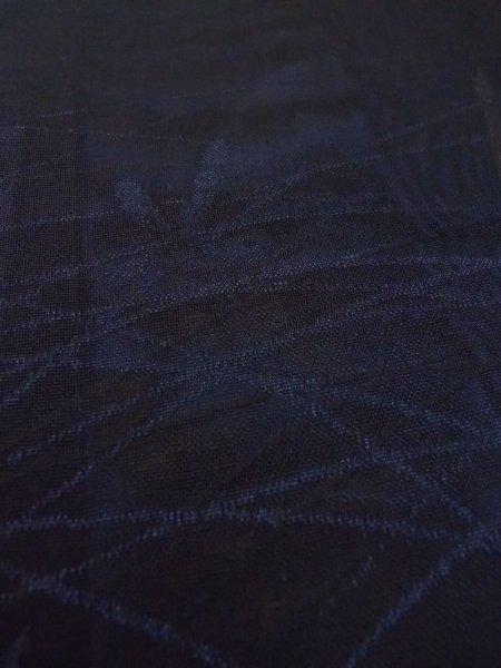 画像9: N0921A  女性用 羽織  シルク(正絹)   黒, 花 【中古】 【USED】 【リサイクル】 ★★★☆☆ (9)