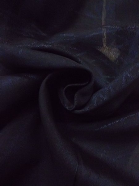 画像13: N0921A  女性用 羽織  シルク(正絹)   黒, 花 【中古】 【USED】 【リサイクル】 ★★★☆☆ (13)