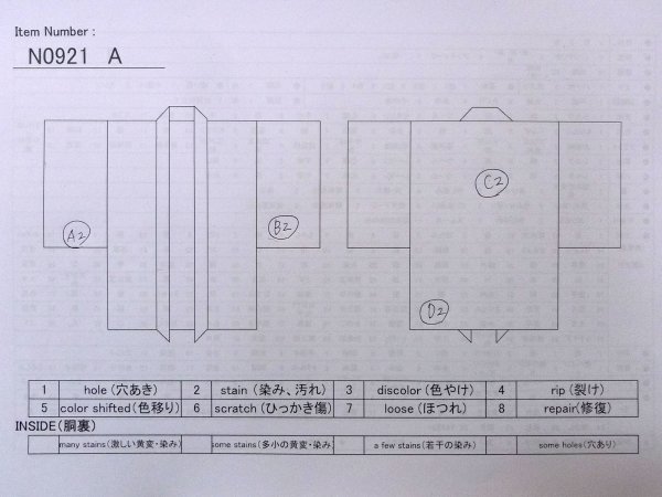 画像14: N0921A  女性用 羽織  シルク(正絹)   黒, 花 【中古】 【USED】 【リサイクル】 ★★★☆☆ (14)
