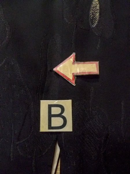 画像16: N0921C  女性用 羽織  シルク(正絹)   黒, 葉 【中古】 【USED】 【リサイクル】 ★★★☆☆ (16)