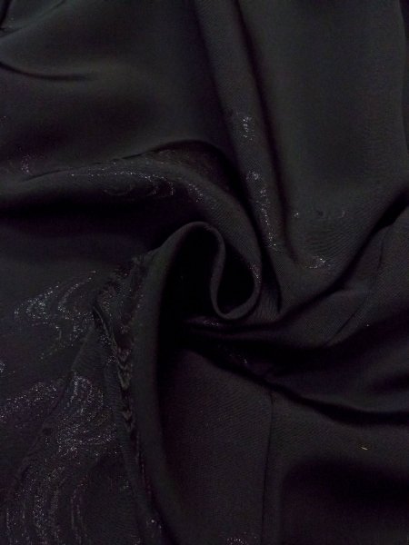 画像11: N0921D Mint  女性用 羽織  シルク(正絹)   黒, もみじ 【中古】 【USED】 【リサイクル】 ★★★★☆ (11)