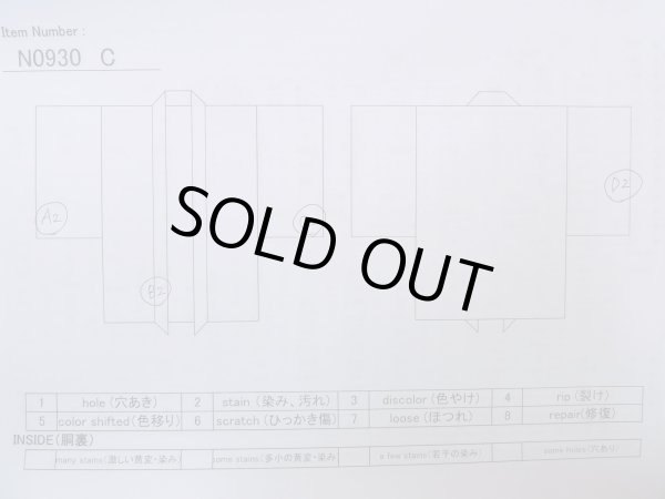 画像14: N0930C 女性用羽織  シルク（正絹） 黒, 菊 【中古】【USED】【リサイクル】 ★★★☆☆【N0930C】 (14)