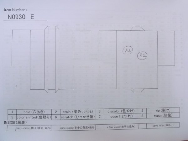 画像14: N0930E 女性用羽織  シルク(正絹) 黒, 雪輪 【中古】【USED】【リサイクル】 ★★★☆☆【N0930E】 (14)