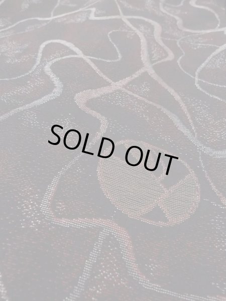 画像8: N0930G 女性用羽織  シルク(正絹) 黒, 丸 【中古】【USED】【リサイクル】 ★★★★☆【N0930G】 (8)