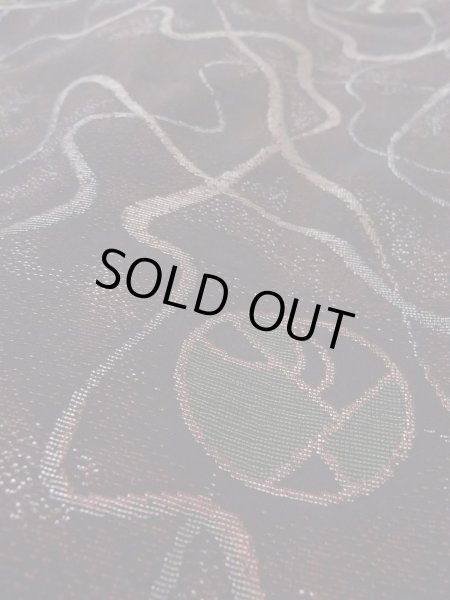 画像10: N0930G 女性用羽織  シルク(正絹) 黒, 丸 【中古】【USED】【リサイクル】 ★★★★☆【N0930G】 (10)