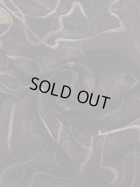 画像12: N0930G 女性用羽織  シルク(正絹) 黒, 丸 【中古】【USED】【リサイクル】 ★★★★☆【N0930G】 (12)