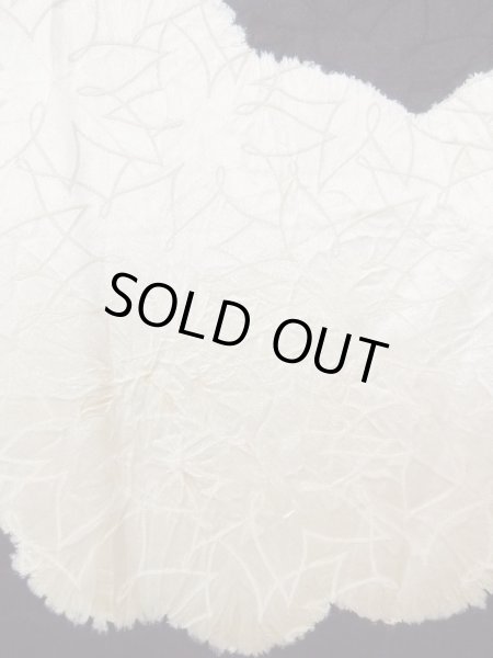 画像6: N0930I 女性用羽織  シルク（正絹） 光沢のある黒, 雲 【中古】【USED】【リサイクル】 ★★☆☆☆【N0930I】 (6)