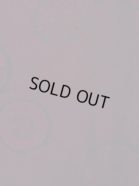 画像3: N0930K 女性用羽織  シルク(正絹) 深いえんじ, 花 【中古】【USED】【リサイクル】 ★★☆☆☆【N0930K】 (3)