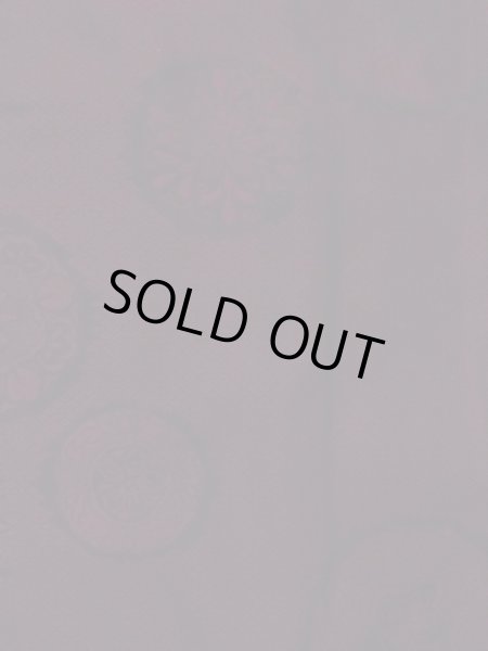 画像4: N0930K 女性用羽織  シルク(正絹) 深いえんじ, 花 【中古】【USED】【リサイクル】 ★★☆☆☆【N0930K】 (4)