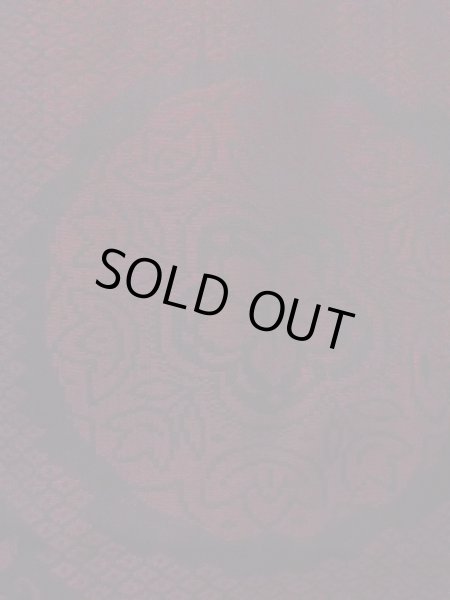 画像5: N0930K 女性用羽織  シルク(正絹) 深いえんじ, 花 【中古】【USED】【リサイクル】 ★★☆☆☆【N0930K】 (5)