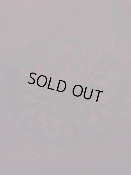 画像6: N0930K 女性用羽織  シルク(正絹) 深いえんじ, 花 【中古】【USED】【リサイクル】 ★★☆☆☆【N0930K】 (6)