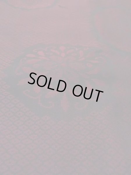 画像10: N0930K 女性用羽織  シルク(正絹) 深いえんじ, 花 【中古】【USED】【リサイクル】 ★★☆☆☆【N0930K】 (10)