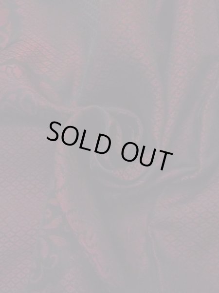 画像11: N0930K 女性用羽織  シルク(正絹) 深いえんじ, 花 【中古】【USED】【リサイクル】 ★★☆☆☆【N0930K】 (11)