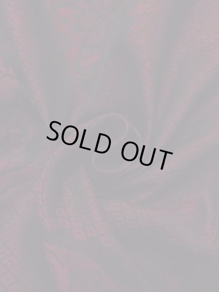 画像12: N0930K 女性用羽織  シルク(正絹) 深いえんじ, 花 【中古】【USED】【リサイクル】 ★★☆☆☆【N0930K】 (12)