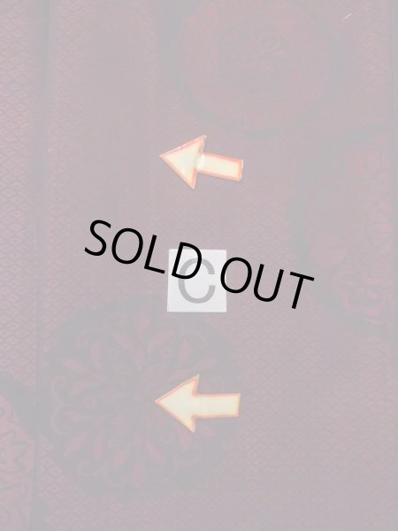 画像16: N0930K 女性用羽織  シルク(正絹) 深いえんじ, 花 【中古】【USED】【リサイクル】 ★★☆☆☆【N0930K】 (16)