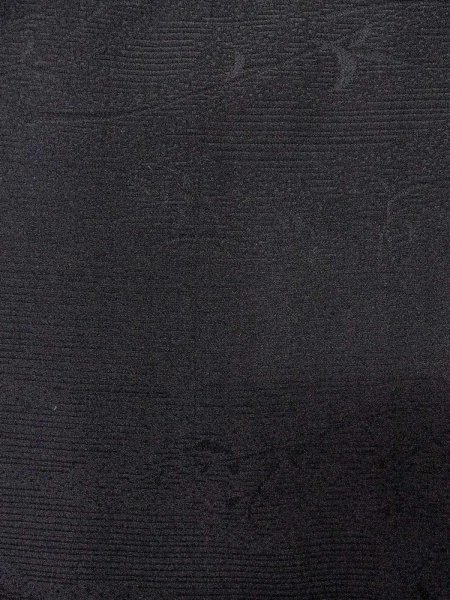 画像6: N0930M 女性用羽織  シルク(正絹) 黒, 草 【中古】【USED】【リサイクル】 ★★★★☆【N0930M】 (6)