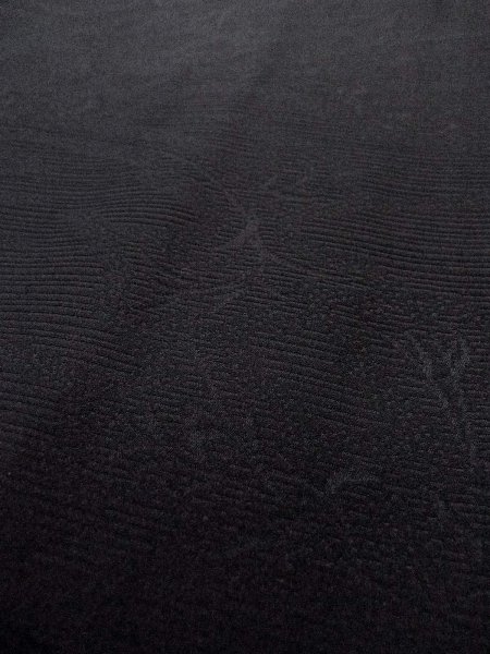 画像9: N0930M 女性用羽織  シルク(正絹) 黒, 草 【中古】【USED】【リサイクル】 ★★★★☆【N0930M】 (9)