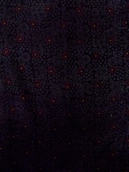 画像4: N0930O 女性用羽織  シルク(正絹) 黒, 花 【中古】【USED】【リサイクル】 ★★★★☆【N0930O】 (4)