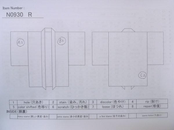 画像14: N0930R 女性用羽織  シルク(正絹) 黒,  【中古】【USED】【リサイクル】 ★★★☆☆【N0930R】 (14)