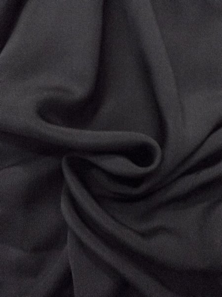 画像12: N0930U 女性用羽織  シルク(正絹) 黒,  【中古】【USED】【リサイクル】 ★★★☆☆【N0930U】 (12)