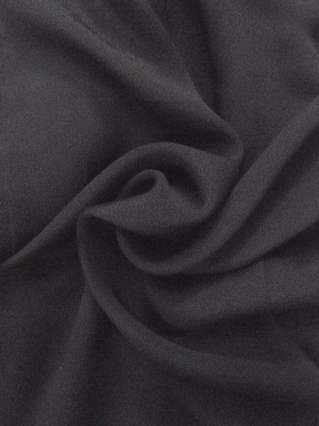 画像13: N0930U 女性用羽織  シルク(正絹) 黒,  【中古】【USED】【リサイクル】 ★★★☆☆【N0930U】 (13)