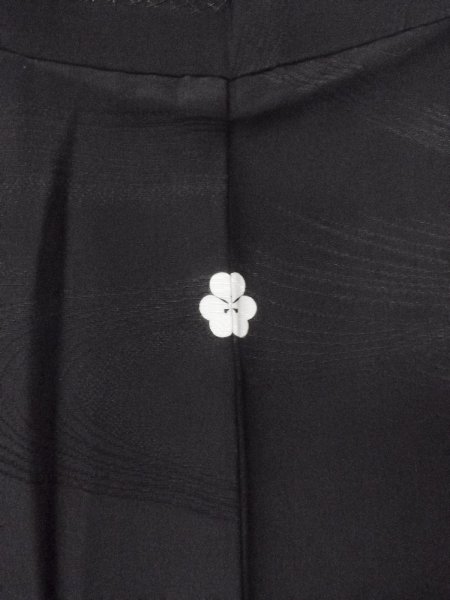 画像3: N0930V 女性用羽織  シルク(正絹) 黒,  【中古】【USED】【リサイクル】 ★★★☆☆【N0930V】 (3)