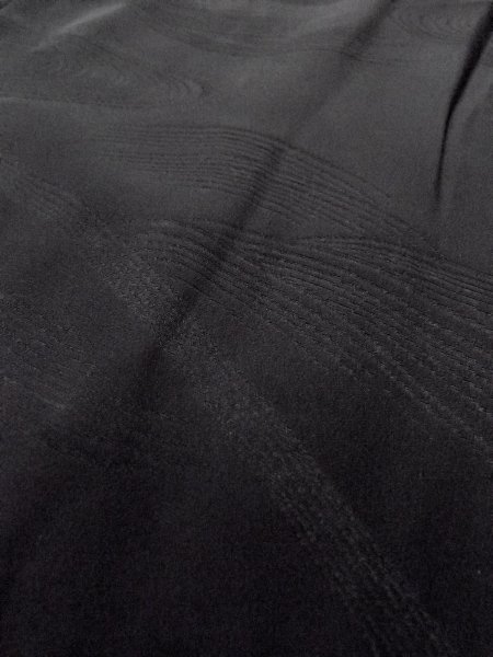 画像9: N0930V 女性用羽織  シルク(正絹) 黒,  【中古】【USED】【リサイクル】 ★★★☆☆【N0930V】 (9)