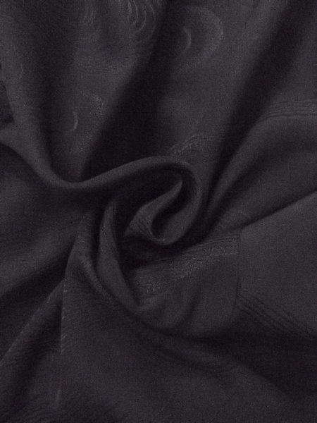 画像13: N0930V 女性用羽織  シルク(正絹) 黒,  【中古】【USED】【リサイクル】 ★★★☆☆【N0930V】 (13)