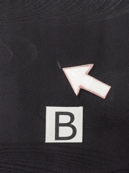 画像16: N0930V 女性用羽織  シルク(正絹) 黒,  【中古】【USED】【リサイクル】 ★★★☆☆【N0930V】 (16)