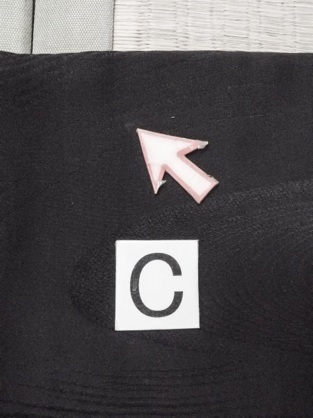 画像17: N0930V 女性用羽織  シルク(正絹) 黒,  【中古】【USED】【リサイクル】 ★★★☆☆【N0930V】 (17)