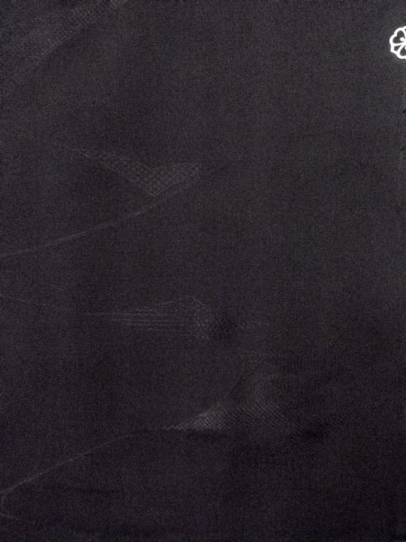 画像4: N0930W 女性用羽織  シルク(正絹) 黒, チェック柄 【中古】【USED】【リサイクル】 ★★★★☆【N0930W】 (4)