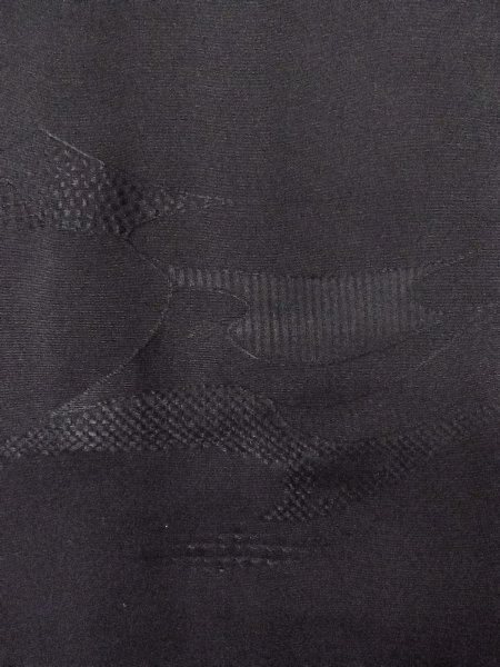 画像7: N0930W 女性用羽織  シルク(正絹) 黒, チェック柄 【中古】【USED】【リサイクル】 ★★★★☆【N0930W】 (7)