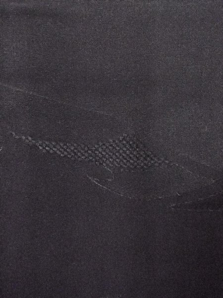 画像8: N0930W 女性用羽織  シルク(正絹) 黒, チェック柄 【中古】【USED】【リサイクル】 ★★★★☆【N0930W】 (8)