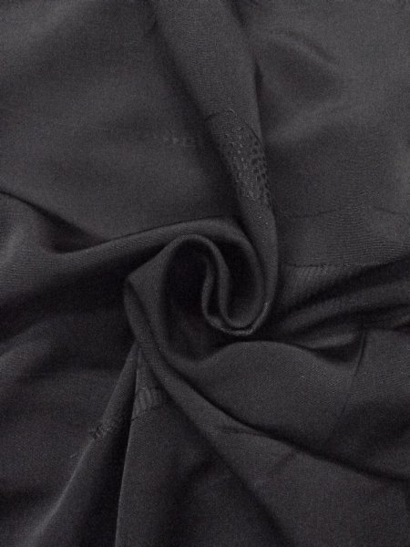 画像12: N0930W 女性用羽織  シルク(正絹) 黒, チェック柄 【中古】【USED】【リサイクル】 ★★★★☆【N0930W】 (12)