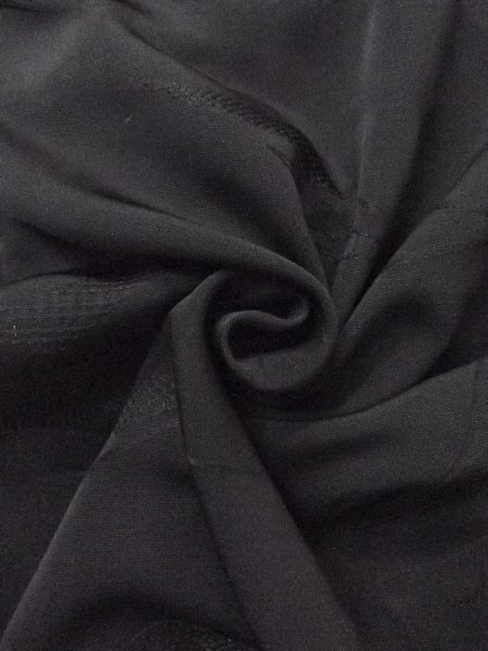 画像13: N0930W 女性用羽織  シルク(正絹) 黒, チェック柄 【中古】【USED】【リサイクル】 ★★★★☆【N0930W】 (13)