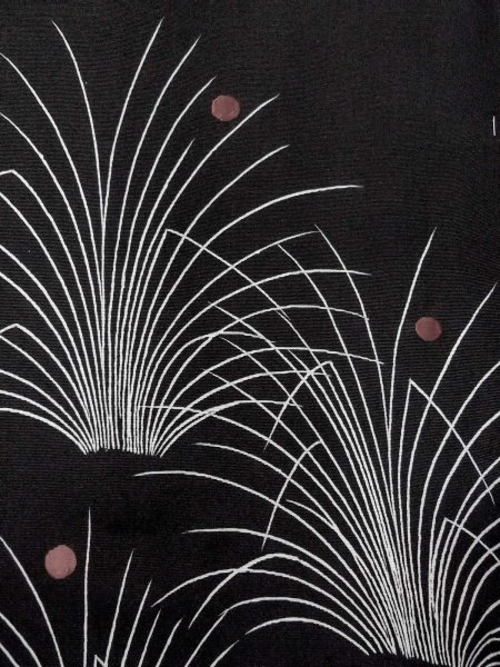 画像6: N0930X 女性用羽織  シルク(正絹) 淡い黒, 草 【中古】【USED】【リサイクル】 ★★★☆☆【N0930X】 (6)