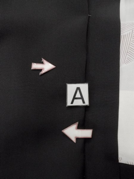 画像14: N0930X 女性用羽織  シルク(正絹) 淡い黒, 草 【中古】【USED】【リサイクル】 ★★★☆☆【N0930X】 (14)