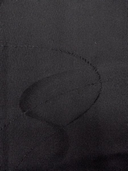 画像7: N0930Y 女性用羽織  シルク(正絹) 黒,  【中古】【USED】【リサイクル】 ★★★★☆【N0930Y】 (7)